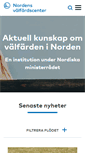 Mobile Screenshot of nordicwelfare.org